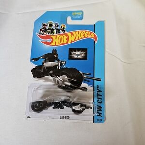 Bat-Pod‎ Toy - Black and Silver Hot Wheels